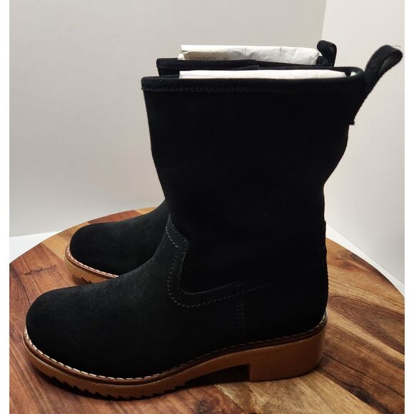 Clarks Eden Mid Heeled Ankle Booties – Women’s 6.5 Black, New in Box - Picture 4 of 8